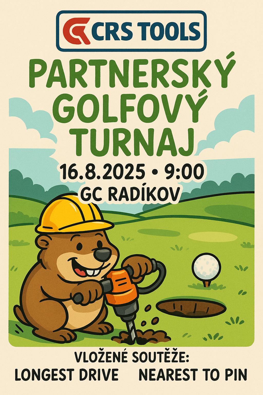 Pozvánka na tradiční golfový turnaj CRS Tools